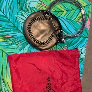 Baseball shaped purse
